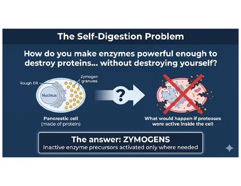 Preview: The Self-Digestion Problem and the Zymogen Answer
