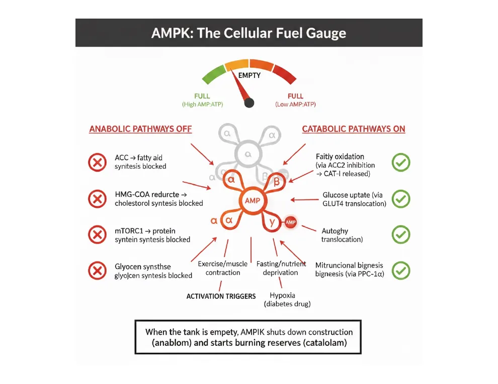 AMPK: The Cellular Fuel Gauge